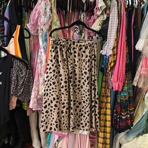 Cheetah midi skirt
